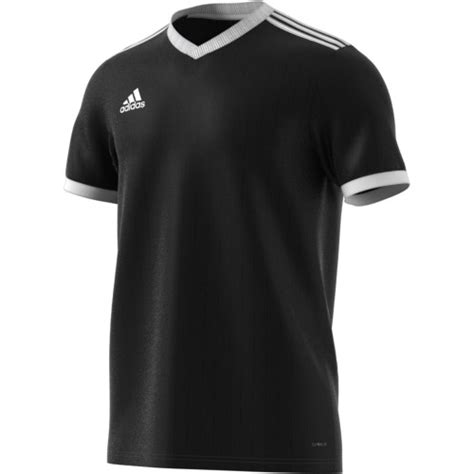 adidas Mens Tabela 18 Soccer Jersey, Black, X